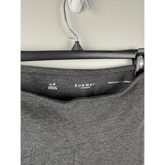 WHBM Runway Legging Size 6 Charcoal Gray Heather Ponte Knit Ankle Length Thick - Picture 2 of 4